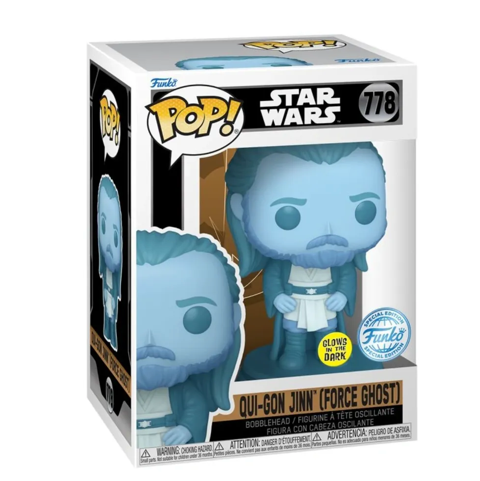 Star Wars - Qui-Gon Jinn (Force Ghost) Glow In The Dark Pop! Vinyl Buy 2 Get 1 Free