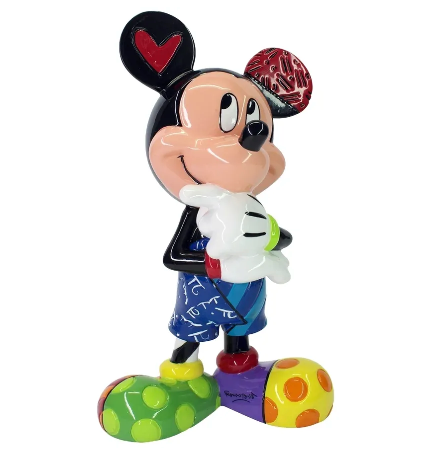 Disney Britto Thinking Mickey Mouse Small Figurine