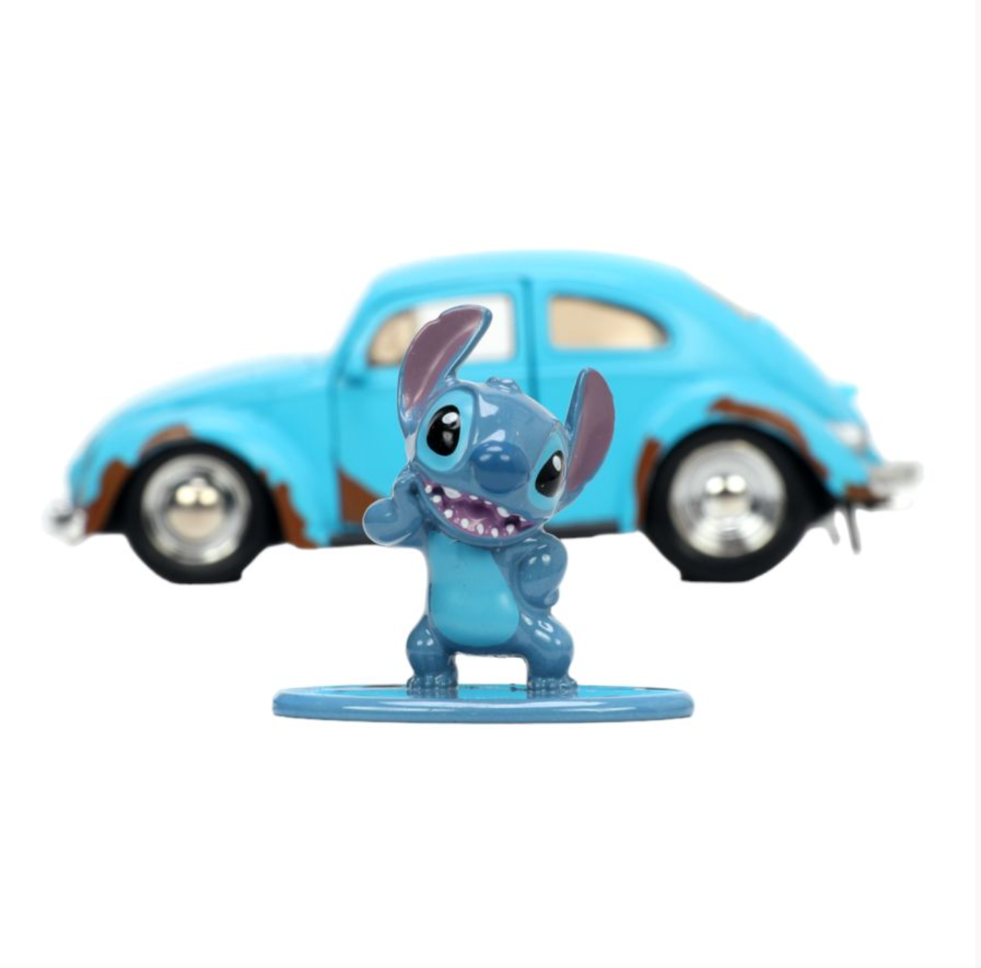 Lilo & Stitch - VW Beetle (Blue) 1:32 Scale with Stitch MetalFig