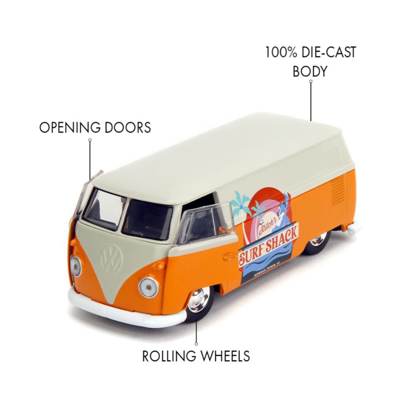 Lilo and Stitch - 1961 VW Bus 1:32 Scale Diecast Vehicle