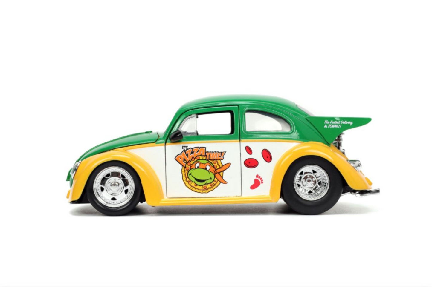 Teenage Mutant Ninja Turtles (TV 1987) - VW Beetle with Michelangelo 1:24 Scale