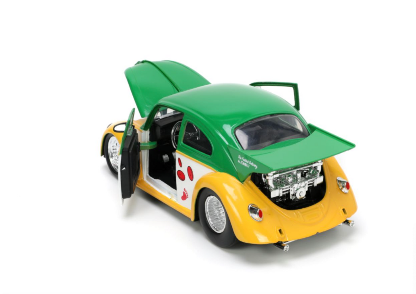 Teenage Mutant Ninja Turtles (TV 1987) - VW Beetle with Michelangelo 1:24 Scale