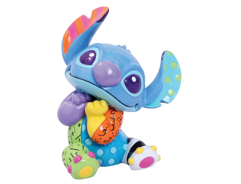 DISNEY BRITTO STITCH SITTING FIGURINE - MINI