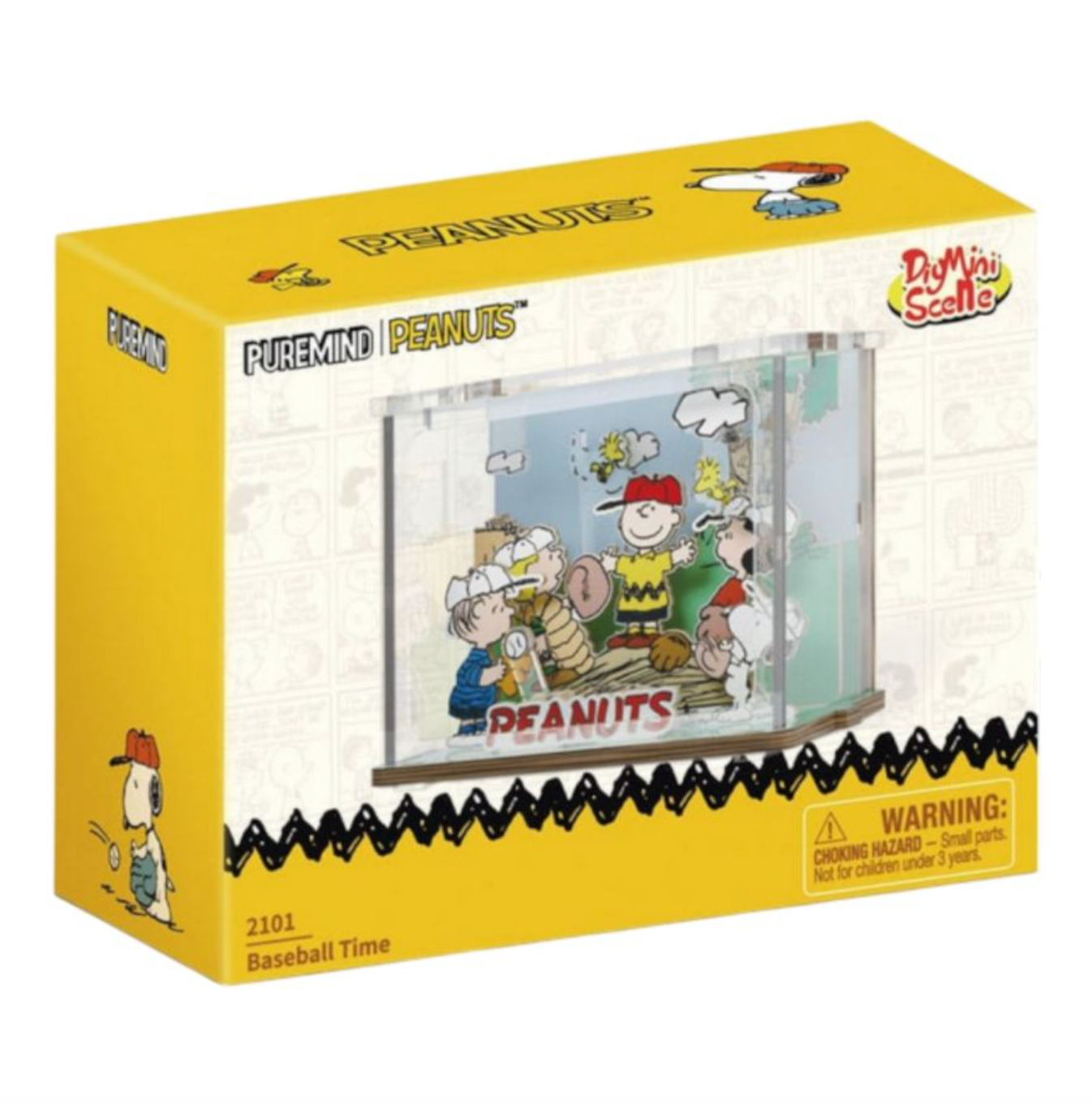 Peanuts - Snoopy Baseball Time DIY Mini Scene (47 Pcs) PRE-ORDER