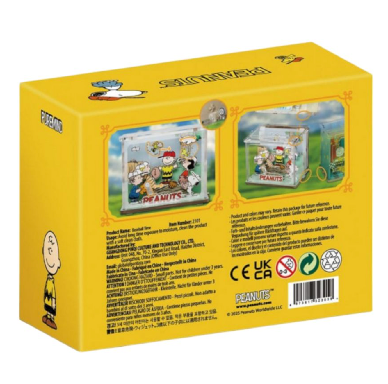 Peanuts - Snoopy Baseball Time DIY Mini Scene (47 Pcs) PRE-ORDER