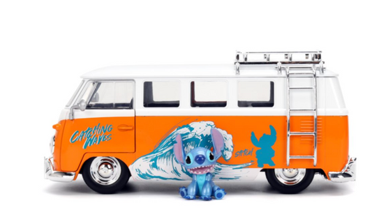 Lilo & Stitch - VW Bus 1:24 Scale Diecast Vehicle with Figure