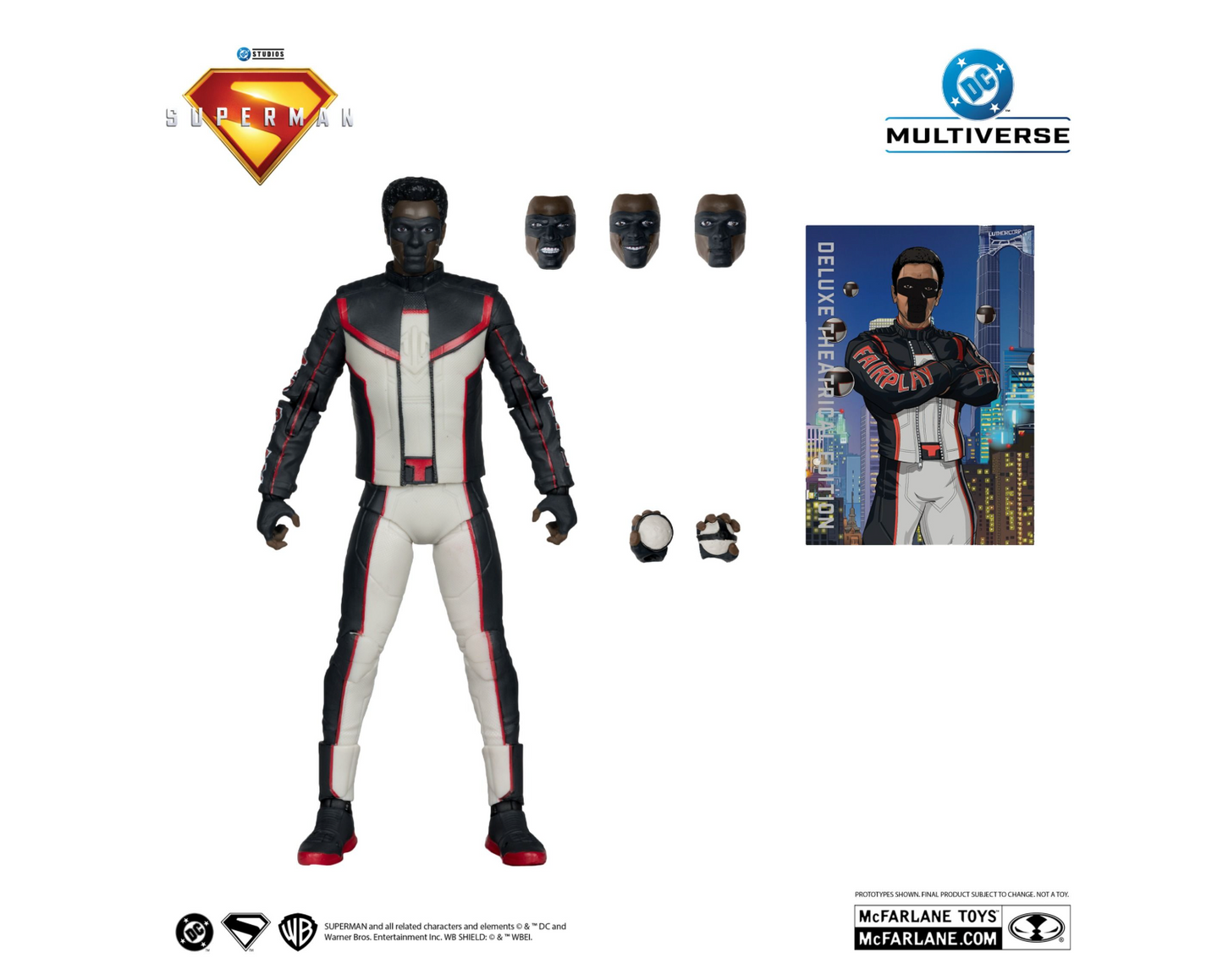 DC Multiverse Superman (2025) Mr Terrific Deluxe Theatrical Red Platinum Edition 7" Action Figure