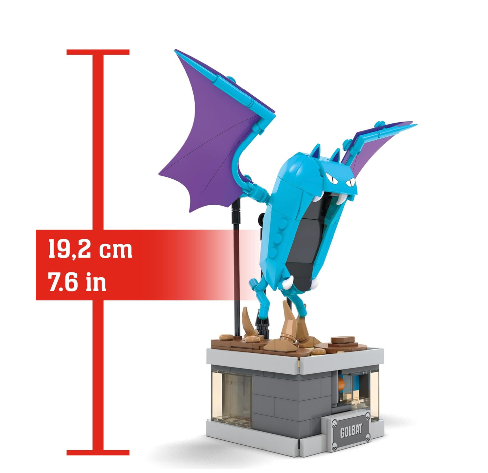 Pokemon - Mini Motion Golbat Mega Construx Building Block Construction Set (318 Pieces)