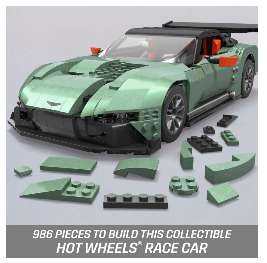 Mega Hot Wheels Aston Martin Vulcan Vehicle Building Kit