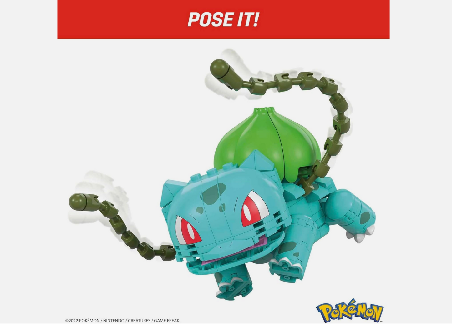 Pokemon -Bulbasaur Build & Show Mega Contrux Construction Set (215 Pieces) (Copy) (Copy)