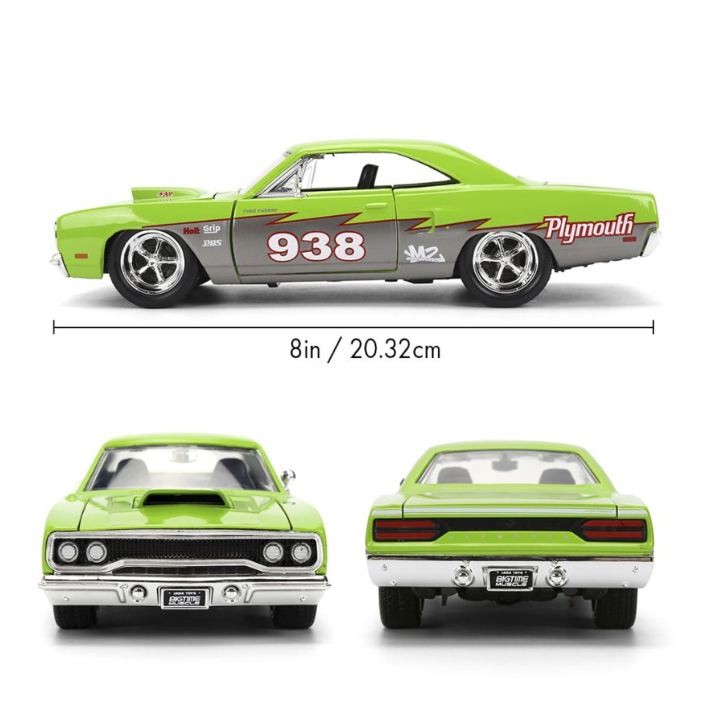 Big Time Muscle - 1970 Plymouth Road Runner 1:24 Scale Diecast Vehicle