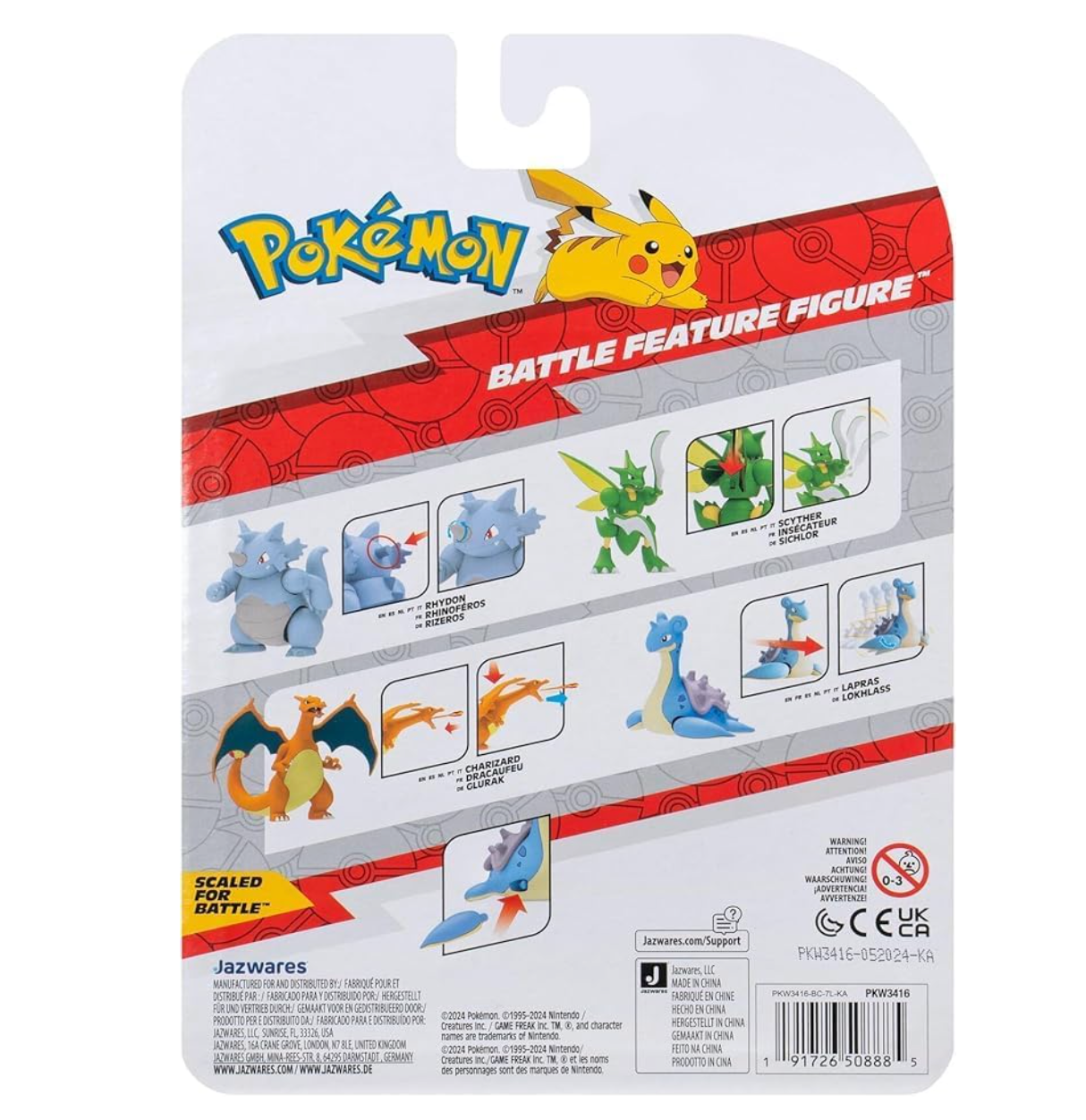 Pokémon Battle Feature Figure Lapras Official Articulated Figure, 11.5 cm LAST ONE