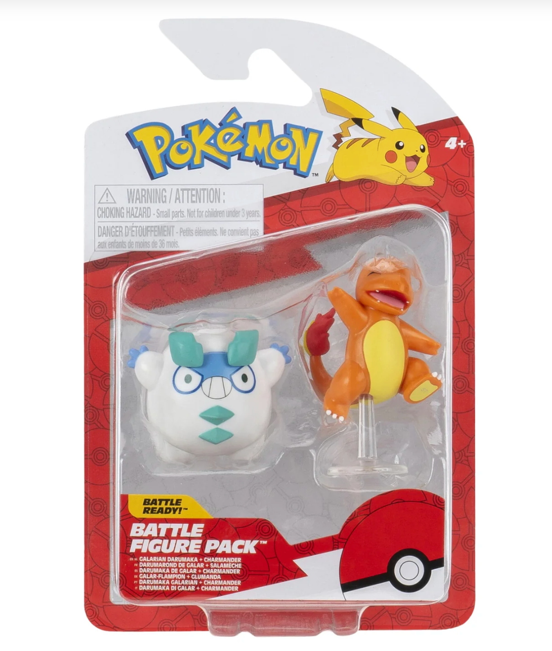 Pokemon - Galarian Darumaka + Charmandar Battle Figure 2-Pack