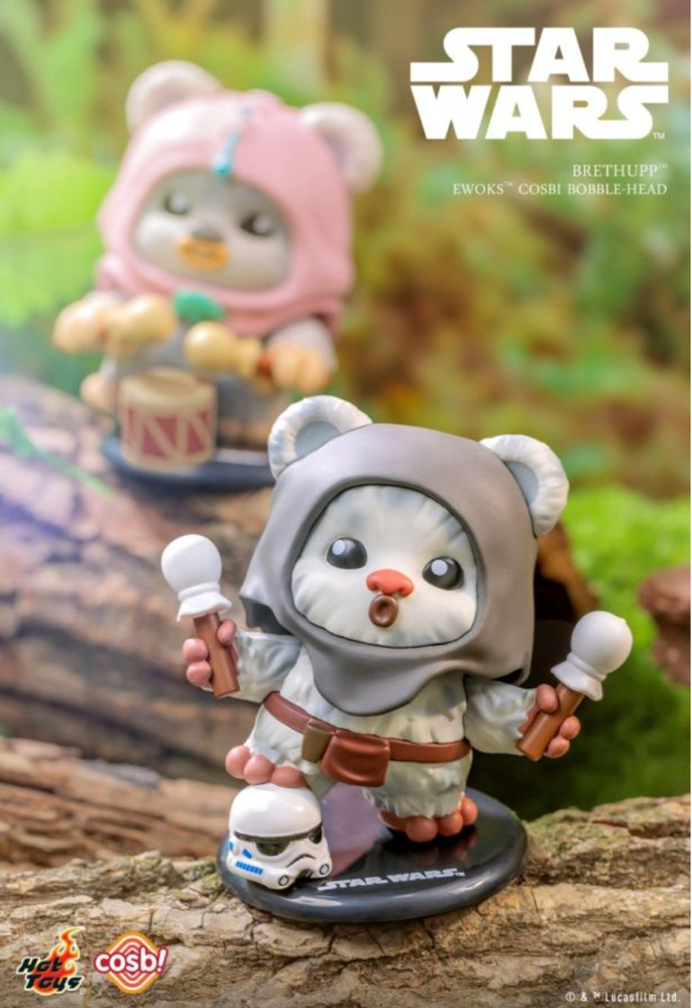 Star Wars - Ewok Cosbi Bobble-Head (Display of 8)