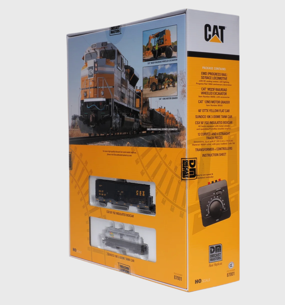 Caterpillar Progress Rail HO Train Set