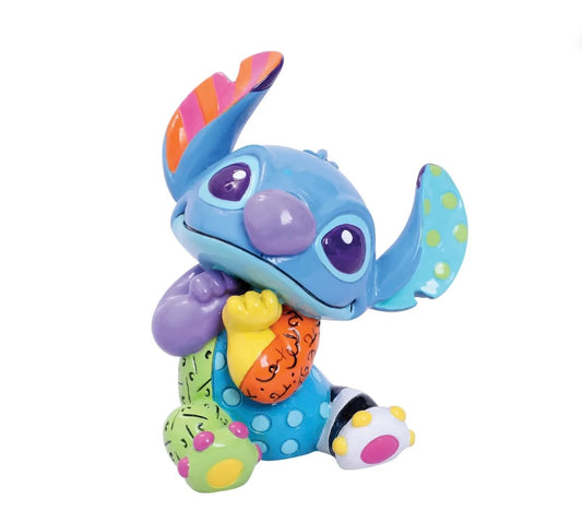 DISNEY BRITTO STITCH SITTING FIGURINE - MIN