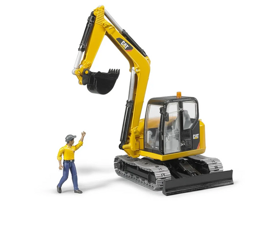 1:16 CATERPILLAR Mini Excavator with Worke CLEARANCE ITEM - While Stocks Last
