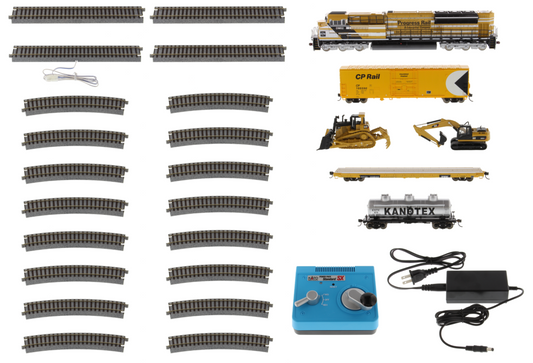 Caterpillar Progress Rail HO Train Set