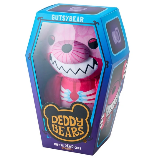 DEDDY BEARS SERIES 3 PLUSH IN COFFIN - GUTSYBEAR