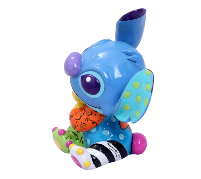 DISNEY BRITTO STITCH SITTING FIGURINE - MINI