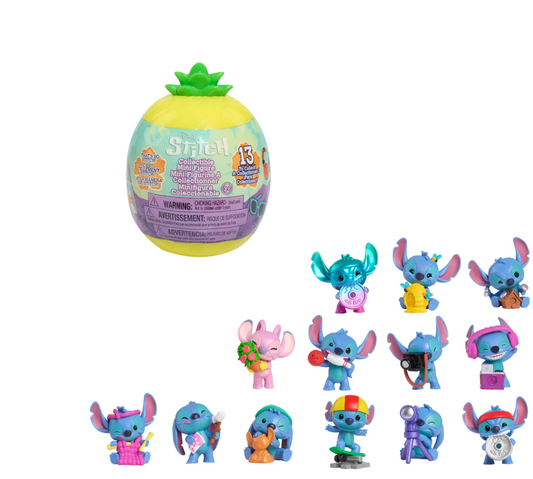 Stitch Collectible Mini Figure Capsules Assorted