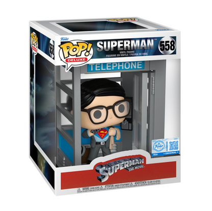 DC Comics - Superman in Phone Booth US Exclusive Pop! Deluxe