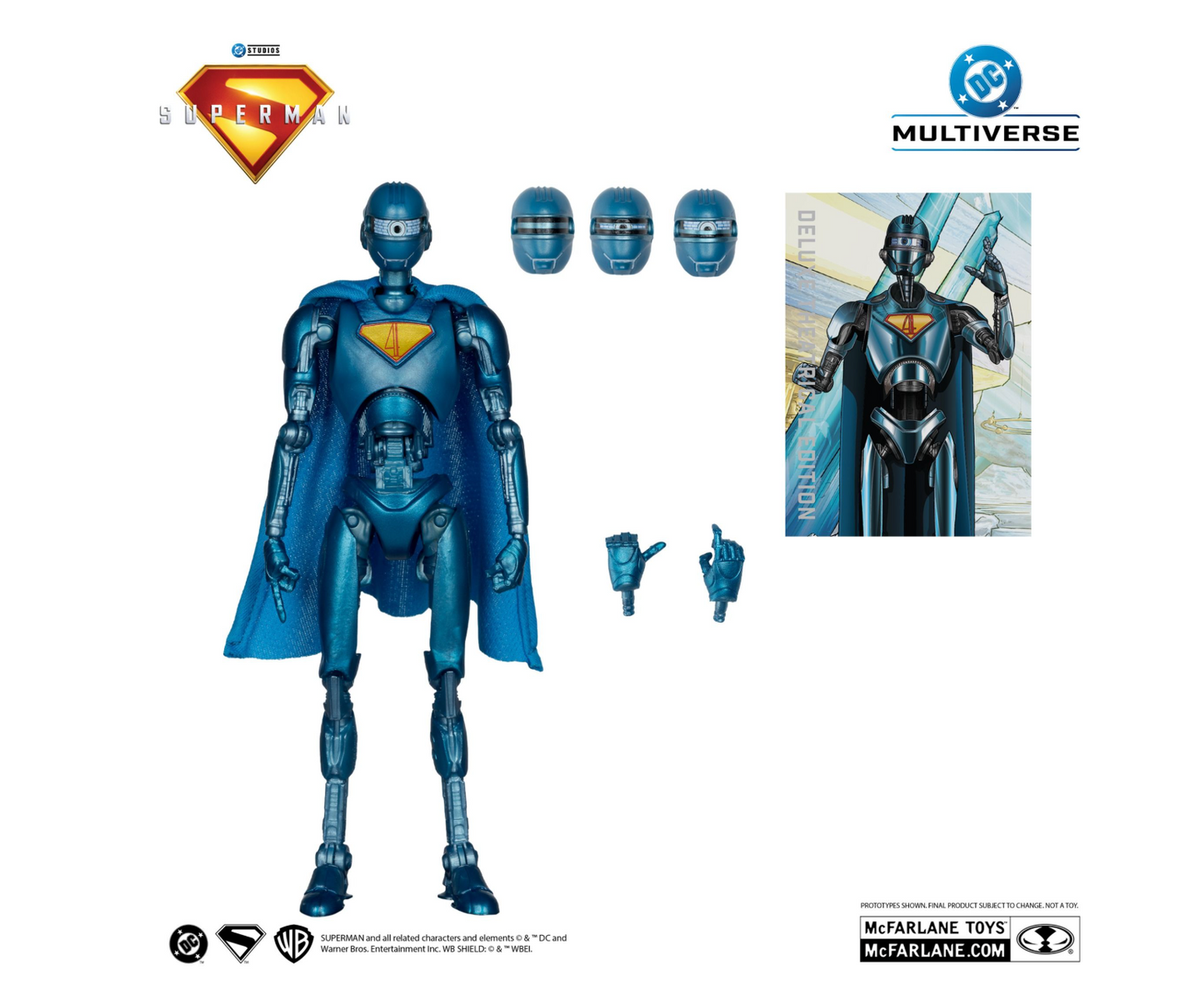 DC Multiverse Superman (2025) Superman Robot Deluxe Theatrical Red Platinum Edition 7" Action Figure