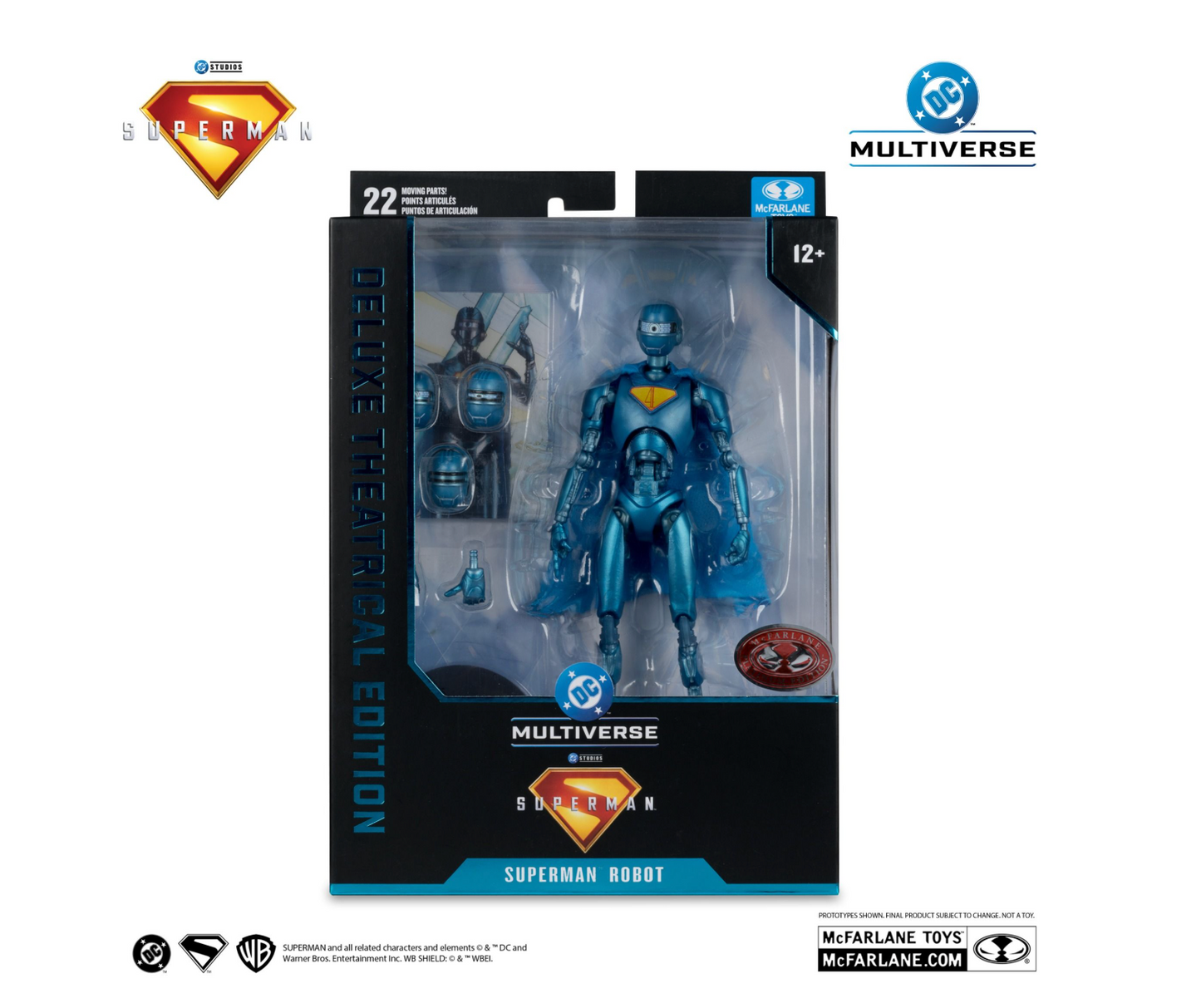 DC Multiverse Superman (2025) Superman Robot Deluxe Theatrical Red Platinum Edition 7" Action Figure