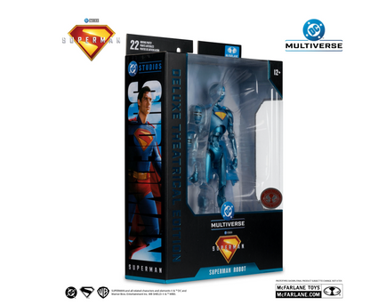 DC Multiverse Superman (2025) Superman Robot Deluxe Theatrical Red Platinum Edition 7" Action Figure