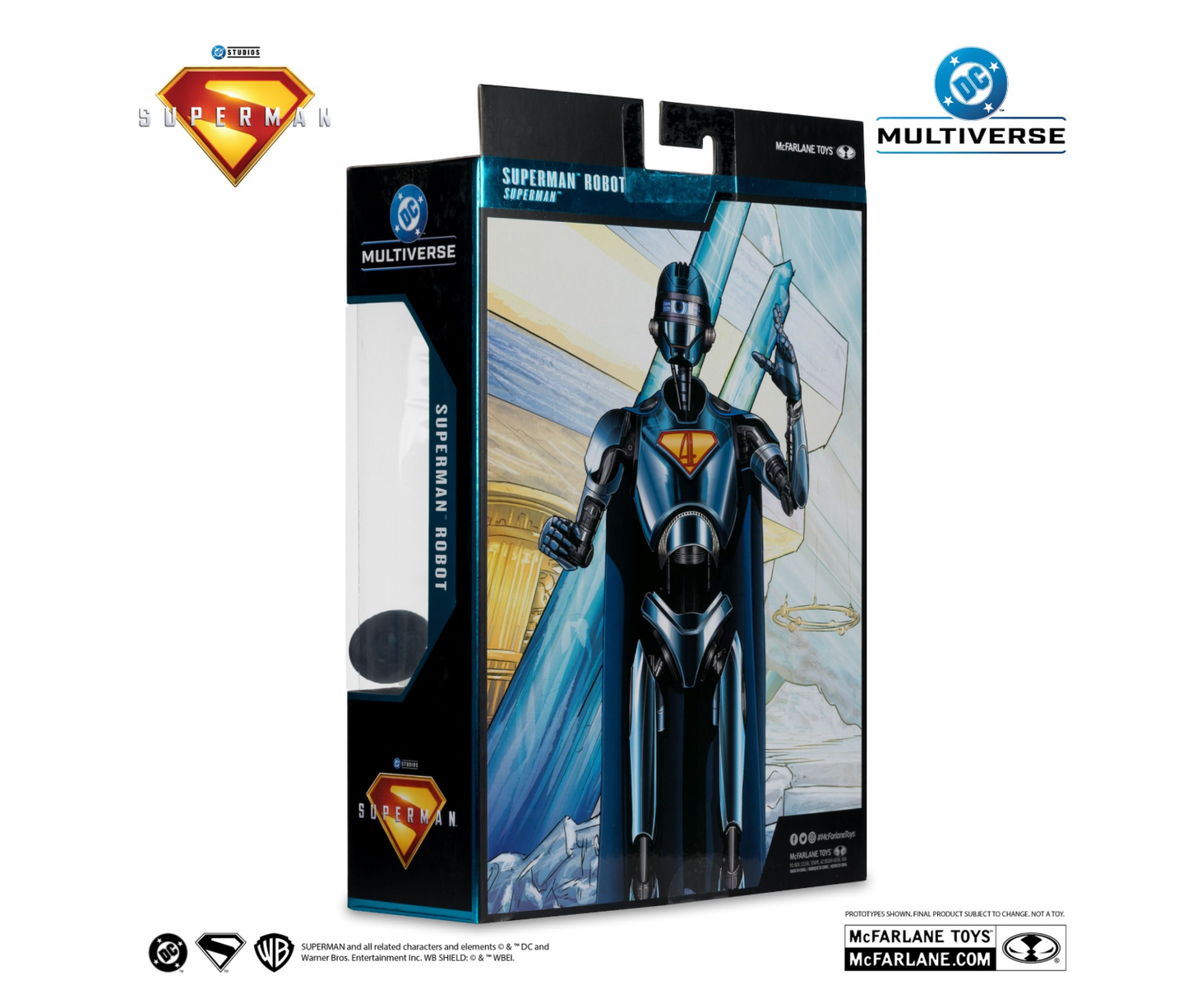 DC Multiverse Superman (2025) Superman Robot Deluxe Theatrical Red Platinum Edition 7" Action Figure
