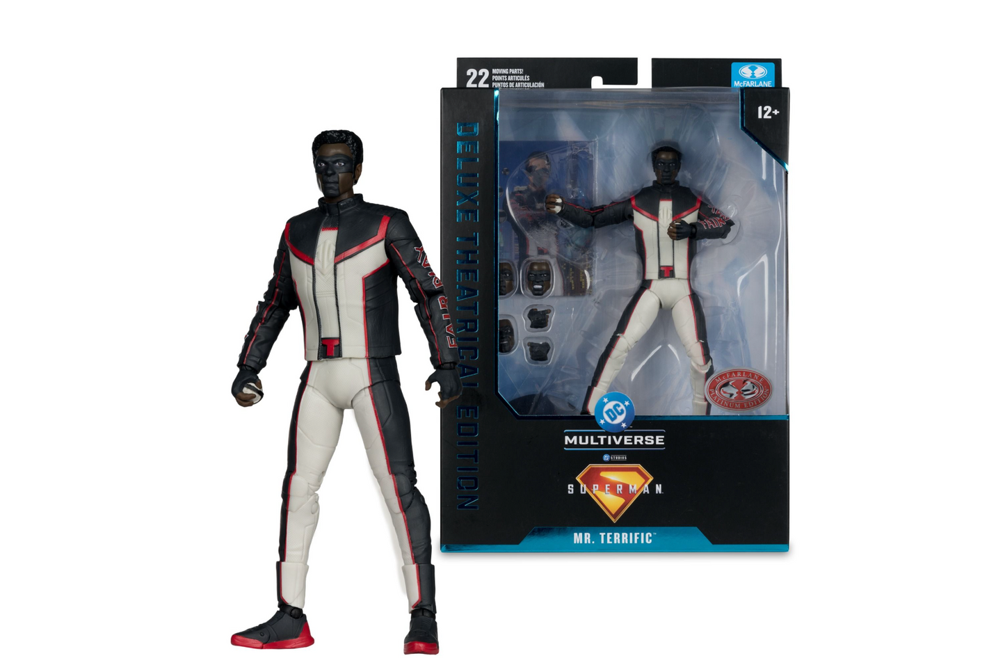 DC Multiverse Superman (2025) Mr Terrific Deluxe Theatrical Red Platinum Edition 7" Action Figure