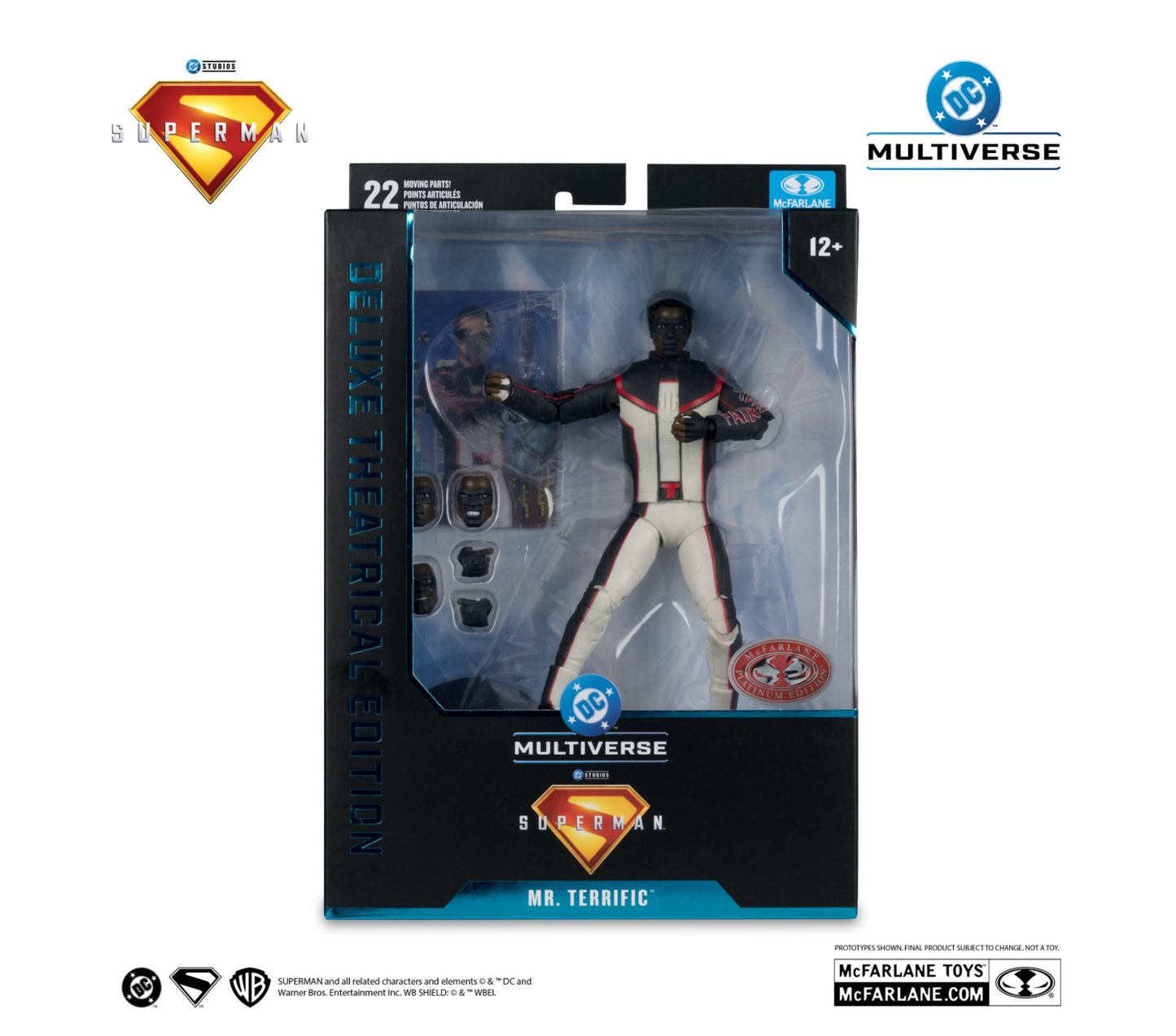 DC Multiverse Superman (2025) Mr Terrific Deluxe Theatrical Red Platinum Edition 7" Action Figure