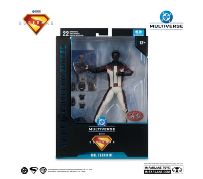 DC Multiverse Superman (2025) Mr Terrific Deluxe Theatrical Red Platinum Edition 7" Action Figure