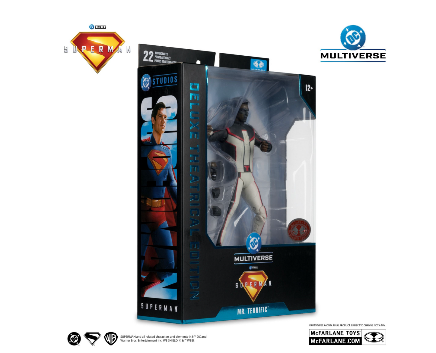 DC Multiverse Superman (2025) Mr Terrific Deluxe Theatrical Red Platinum Edition 7" Action Figure