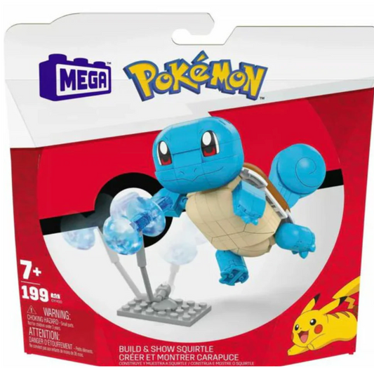 Pokemon - Squirtle  Build & Show Mega Contrux Construction Set (215 Pieces)