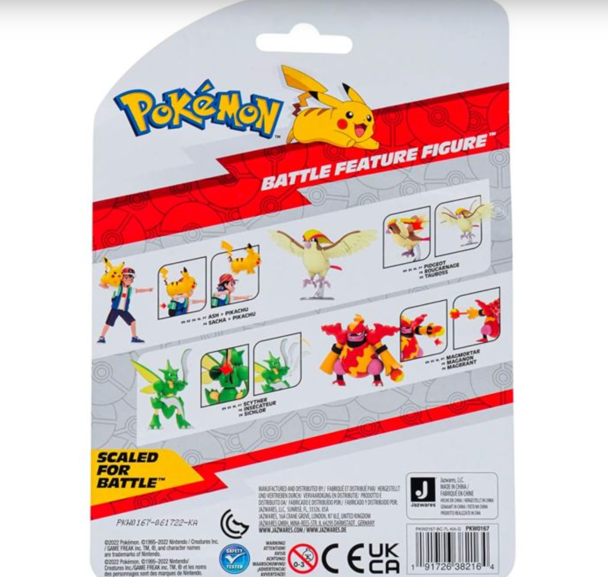 Pokemon - Scyther Battle Feature Deluxe 4.5" Action Figure