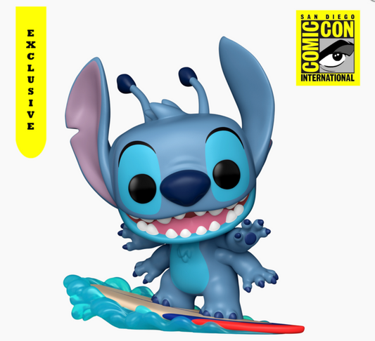 Lilo & Stitch - Stitch on Surfboard SDCC 2025 Exclusive Pop! Vinyl [RS]