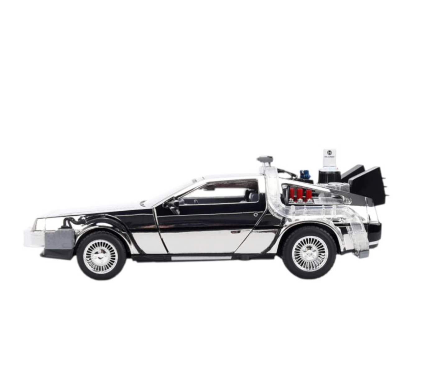 Back to the Future - Delorean (Chrome) 1:24 Scale Diecast Vehicle