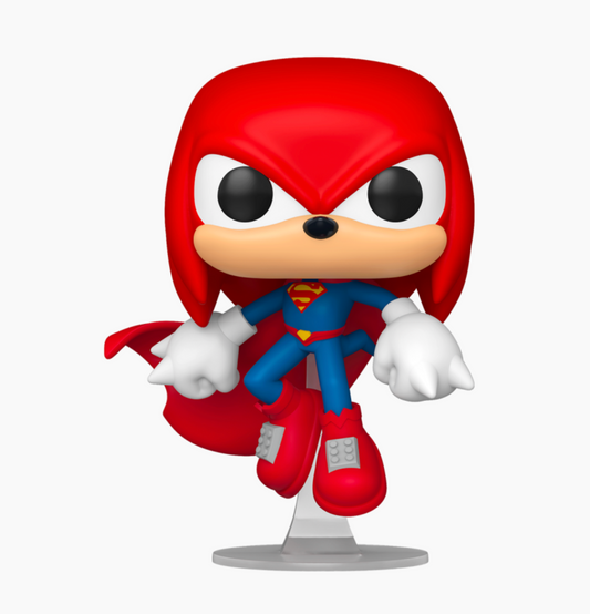 Justice League X Sonic the Hedgehog - Knuckles as Superman Pop! Vinyl