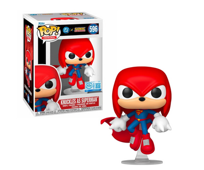 Justice League X Sonic the Hedgehog - Knuckles as Superman Pop! Vinyl