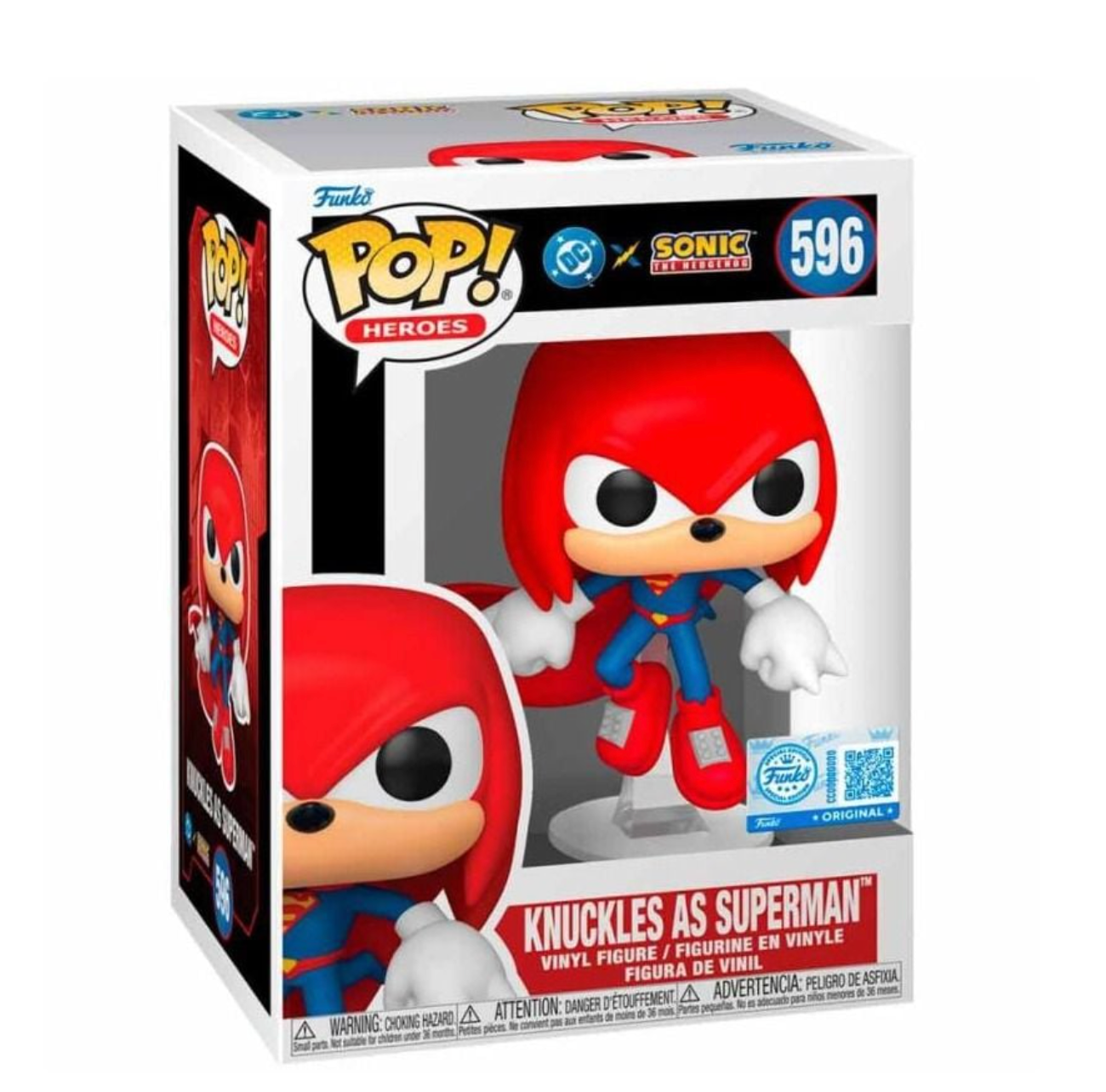 Justice League X Sonic the Hedgehog - Knuckles as Superman Pop! Vinyl