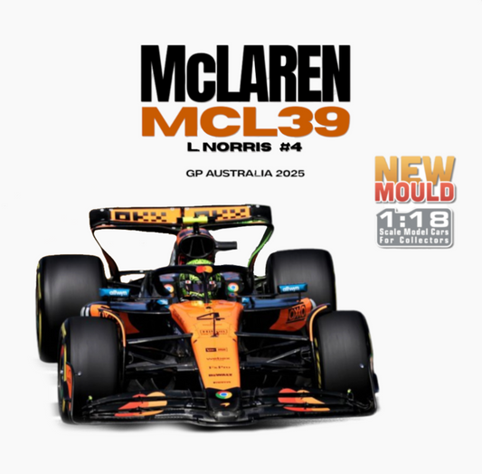 Formula 1 - MCLaren MCL39 L.Norris #4 (GP Australia 2025) 1:18 Scale Diecast Vehicle