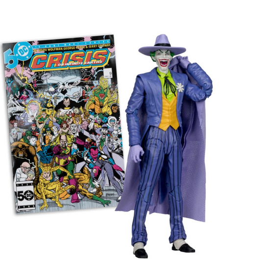 DC Direct - The Joker (Crisis On Infinite Earths) 7" Figure With Comic