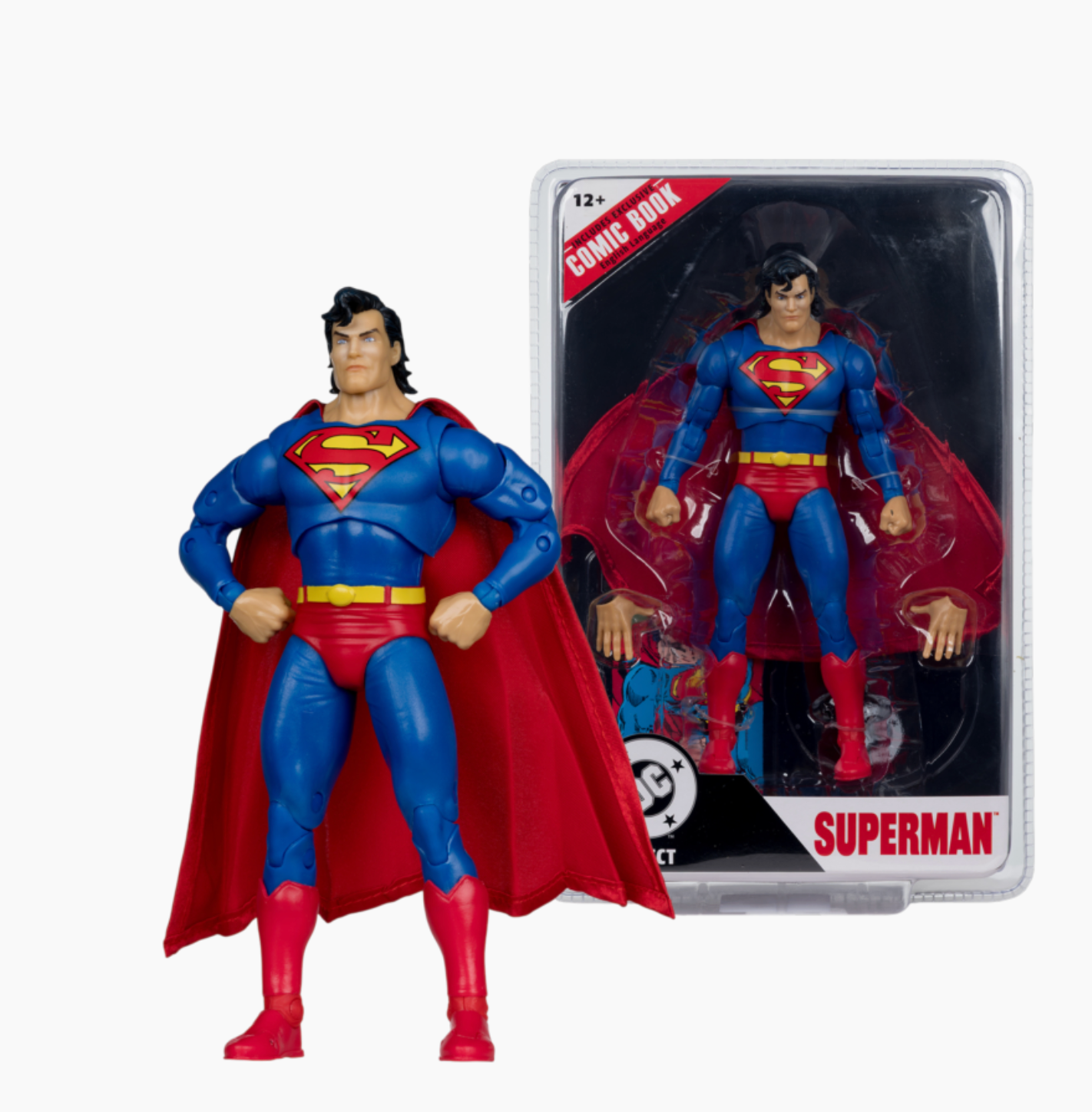 DC Direct - Superman (Zero Hour) 7" Figure With Comic