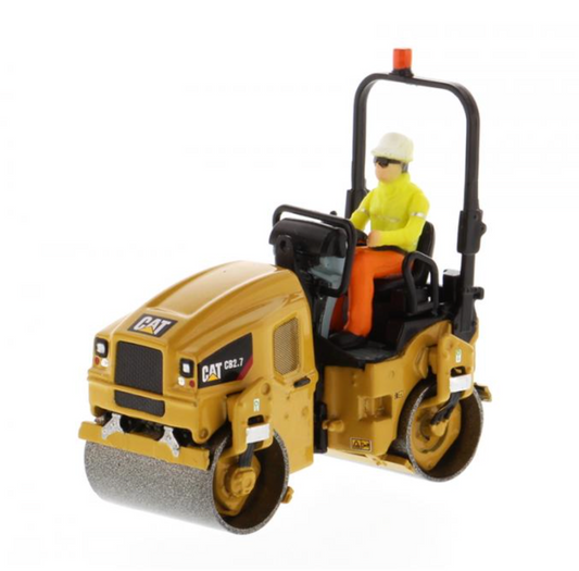 Diecast Masters 85593 - Caterpillar CAT Small CB-2.7 Utility Compactor Roller - Scale 1:50