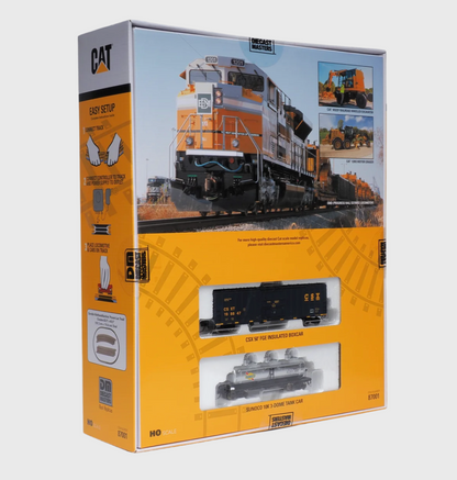 Caterpillar Progress Rail HO Train Set