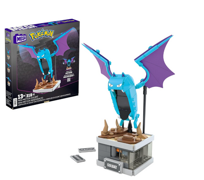 Pokemon - Mini Motion Golbat Mega Construx Building Block Construction Set (318 Pieces)