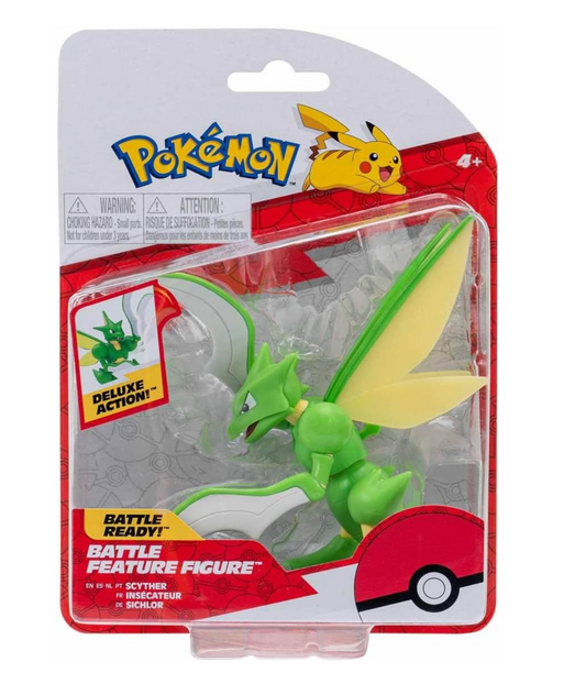 Pokemon - Scyther Battle Feature Deluxe 4.5" Action Figure
